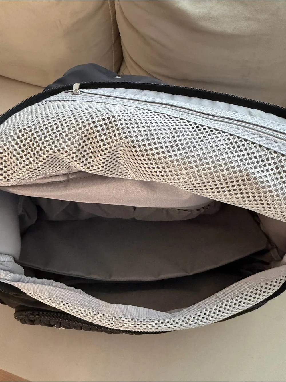 Black Quilted Crossbody Diaper Bag